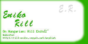 eniko rill business card